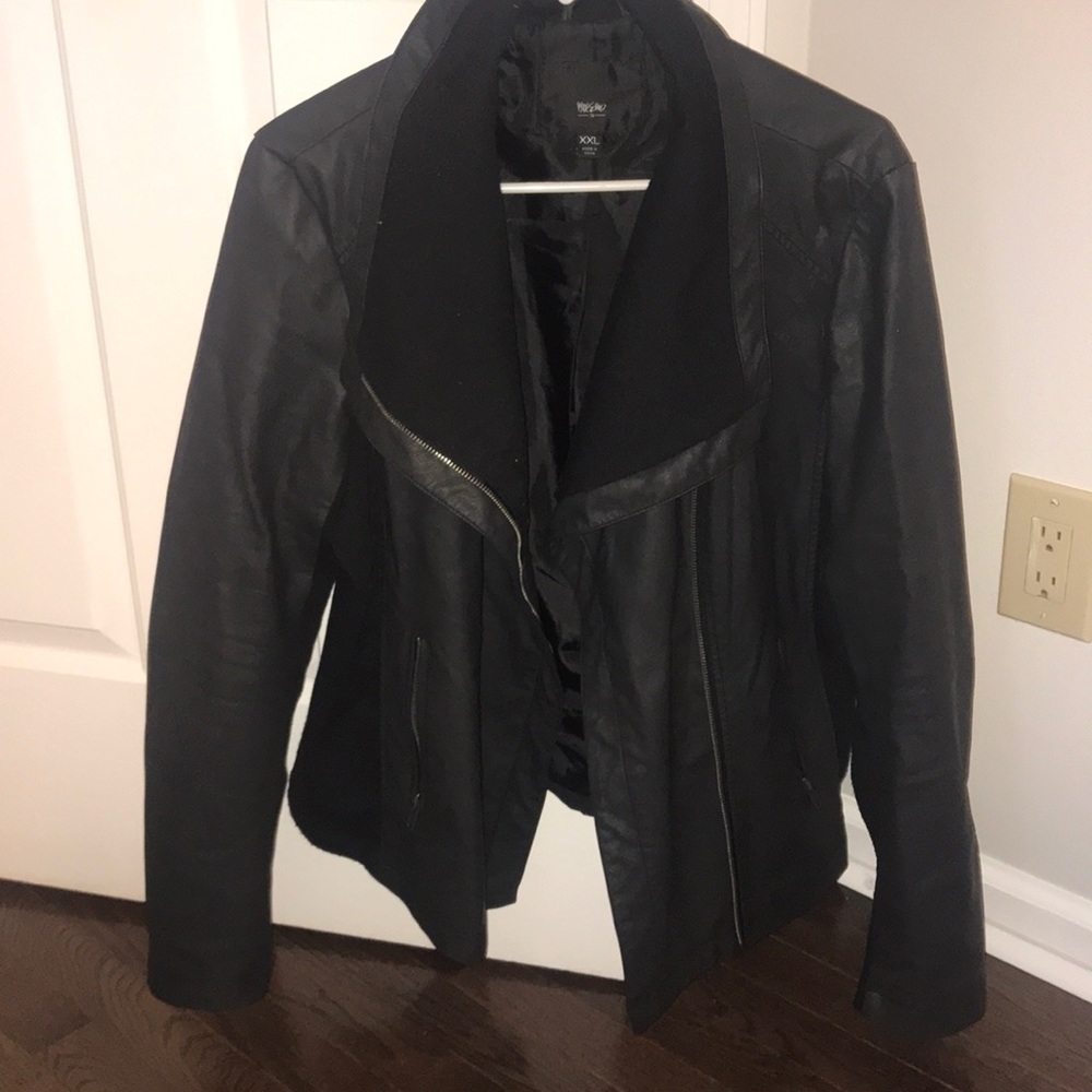 Fake leather jacket